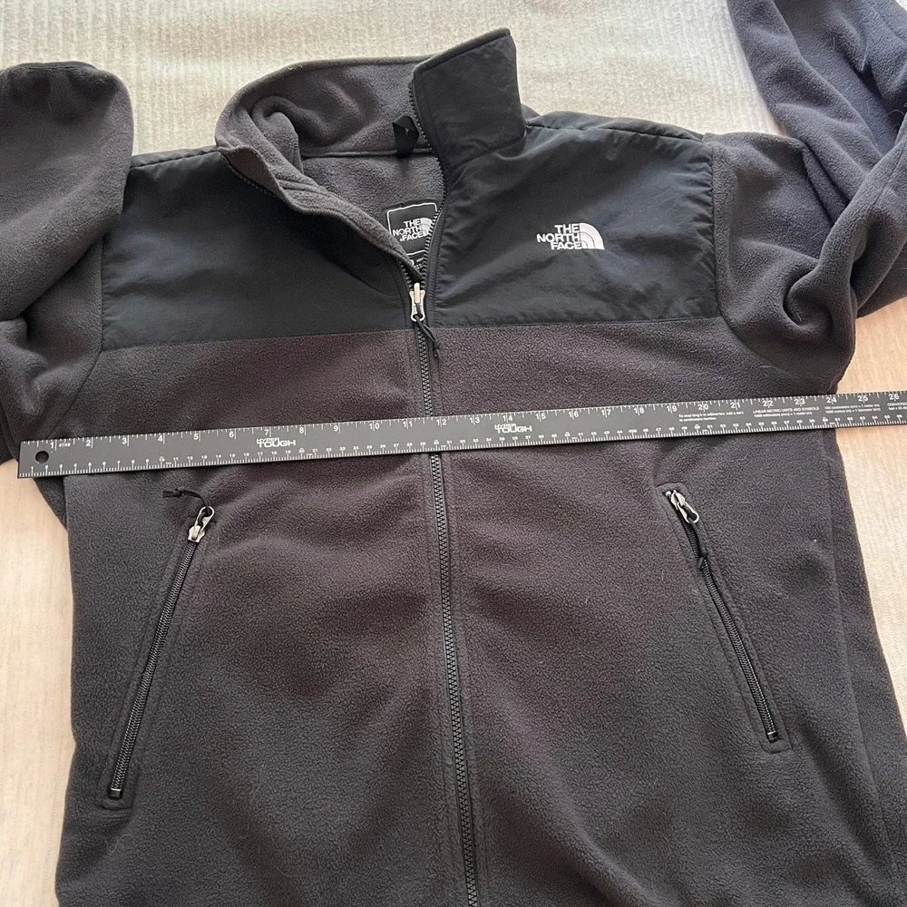 The North Face‎ Mens Denali Fleece Full Zip Jacket Black Hiking Cozy Size Medium